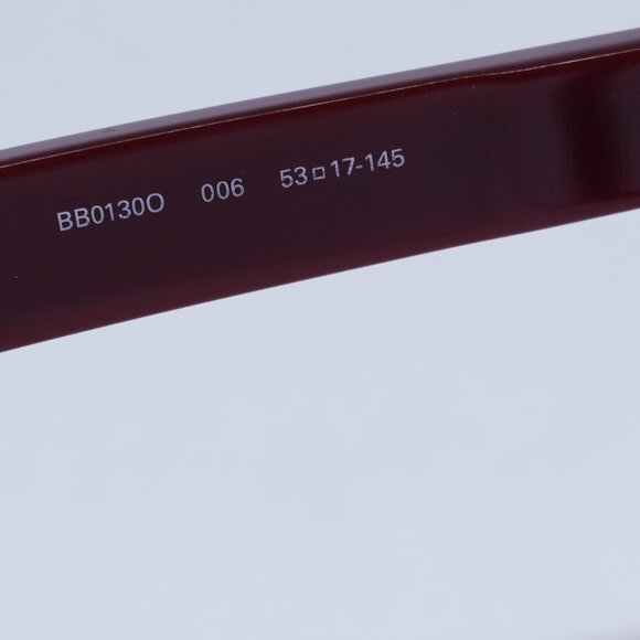 Balenciaga BB0130O 006 Eyeglasses Burgundy 53mm Square Frame - Picture 7 of 10